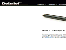 Tablet Screenshot of debriefnotes.com